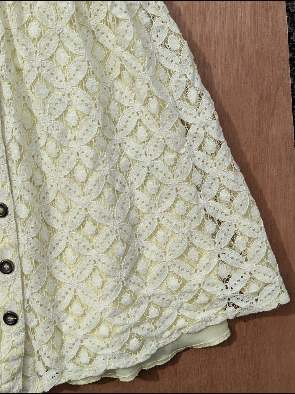 Yellow Lace Mini Dress Summer Romantic Coquettecore Festival Western Rodeo - Picture 8 of 15